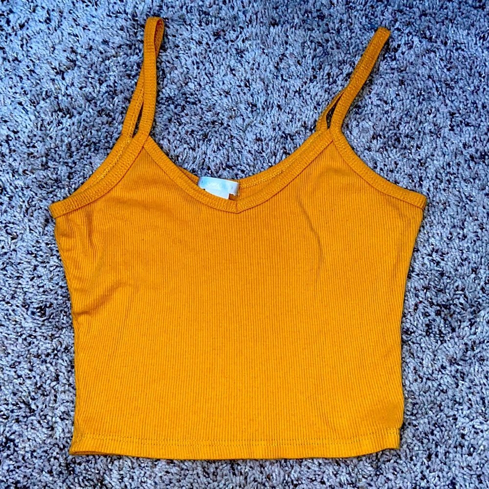 bozzolo yellow crop top